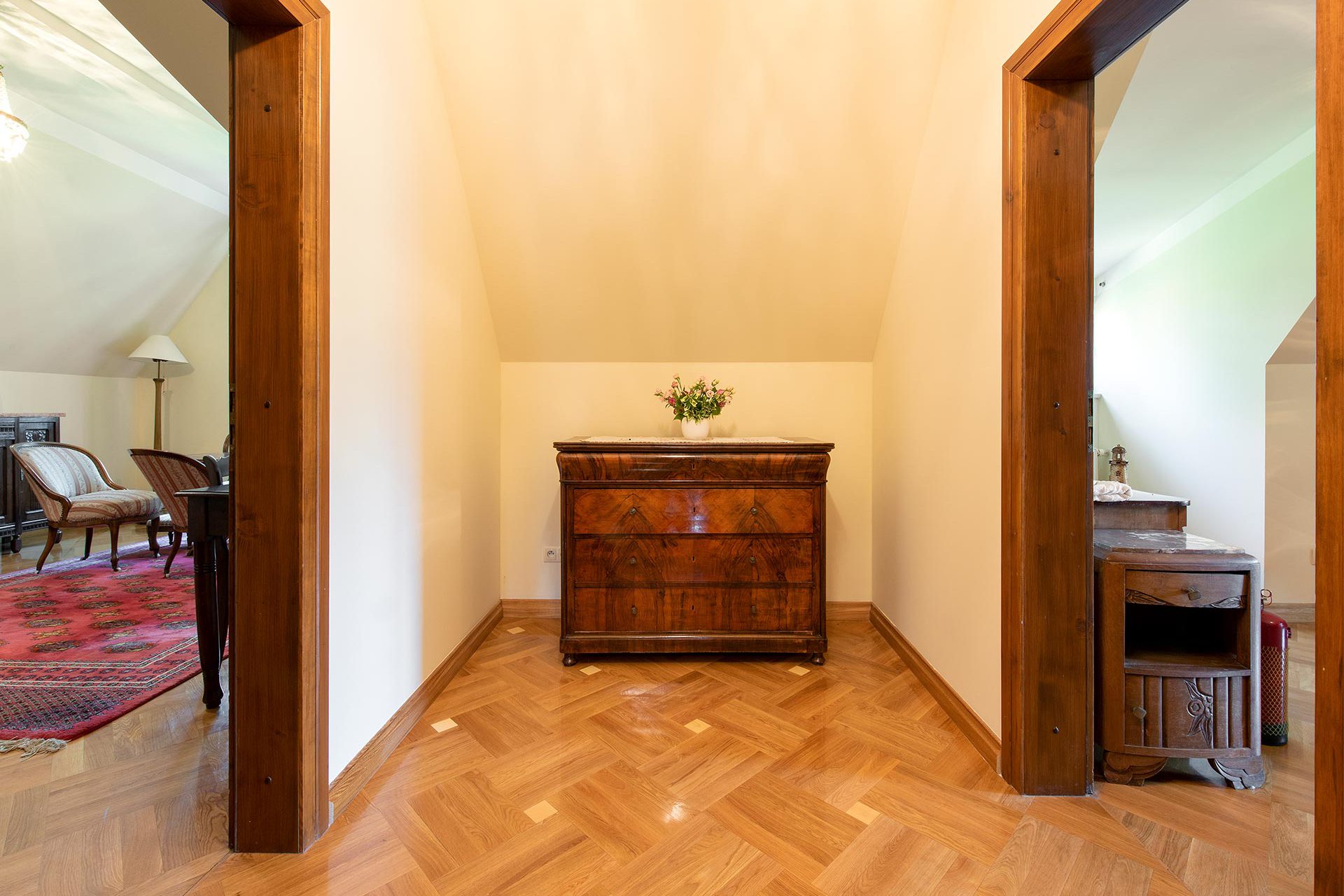 widok stylowego wnętrza na wynajem