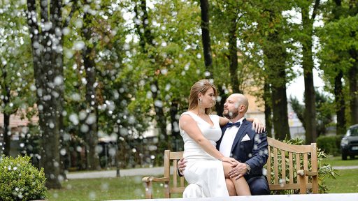 sesja plenerowa Młodej Pary w parku Villi Antonius