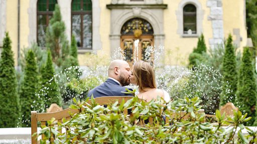 sesja plenerowa Młodej Pary w parku Villi Antonius