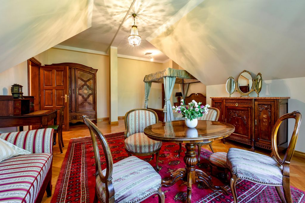 widok stylowego wnętrza na wynajem