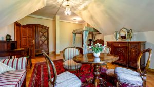 widok stylowego wnętrza na wynajem