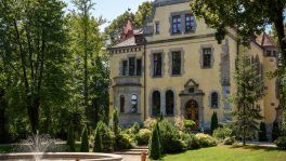 widok wejścia do willi